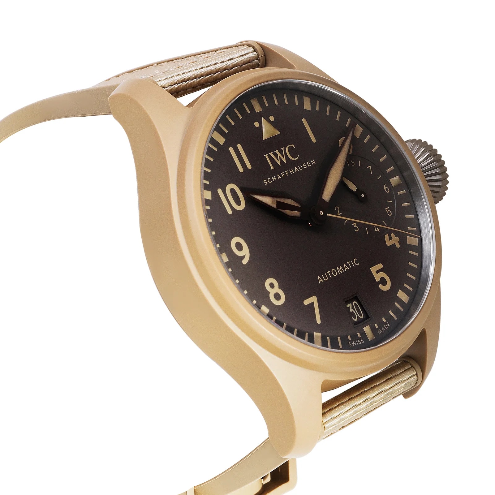IWC Big Pilot Top Gun Mojave Desert Edition Iw506003 Ceramic Gray Wrist 4