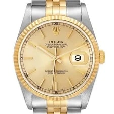 Rolex — Rolex Datejust 36 Steel Yellow Gold Champagne Dial 16233 — Watch — resale