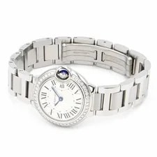 Cartier Ballon Bleu W4BB0015 Quartz 28mm Box Papers Silver 4
