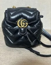 Gucci Quilted Backpack Marmont GG Gift Present 0312b 2