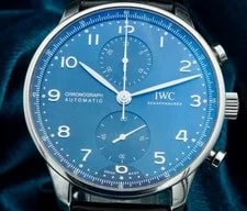 IWC — 2021 IWC Portugieser Chronograph 41 Blue Dial IW371606 Warranty Until 2029 — Watch — resale