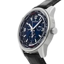 Jaeger-LeCoultre Geographic WT Steel Auto Blue Dial Strap Q904847J 2