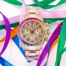 Rolex Cosmograph Daytona 40MM 116505 Diamond Paved Rainbow Hour Dial 2