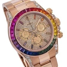 Rolex Cosmograph Daytona 40MM 116505 Diamond Paved Rainbow Hour Dial 3