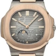 Patek Philippe — Patek Philippe Nautilus Petit Complication 5712GR-001 K18PG/K18WG/Leather Me... — Watch — resale