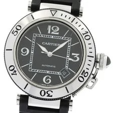 Cartier — Cartier Pacha Sea Timer W31077U2 Date Black Dial Automatic Watch_960037 — Watch — resale