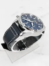 IWC Pilot Chronograph Steel Blue 43mm 2023 W/ Extended Warranty! IW378003 3
