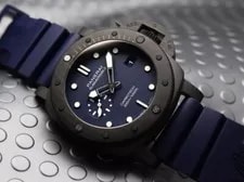 Panerai Submersible Quaranta Quattro Carbotech Blue Abisso PAM01232 3