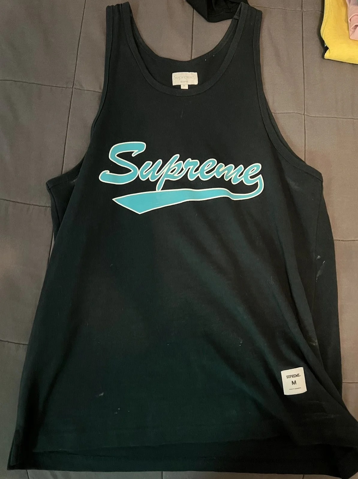 Supreme — Supreme Scipt Logo Tank — streetwear — resale
