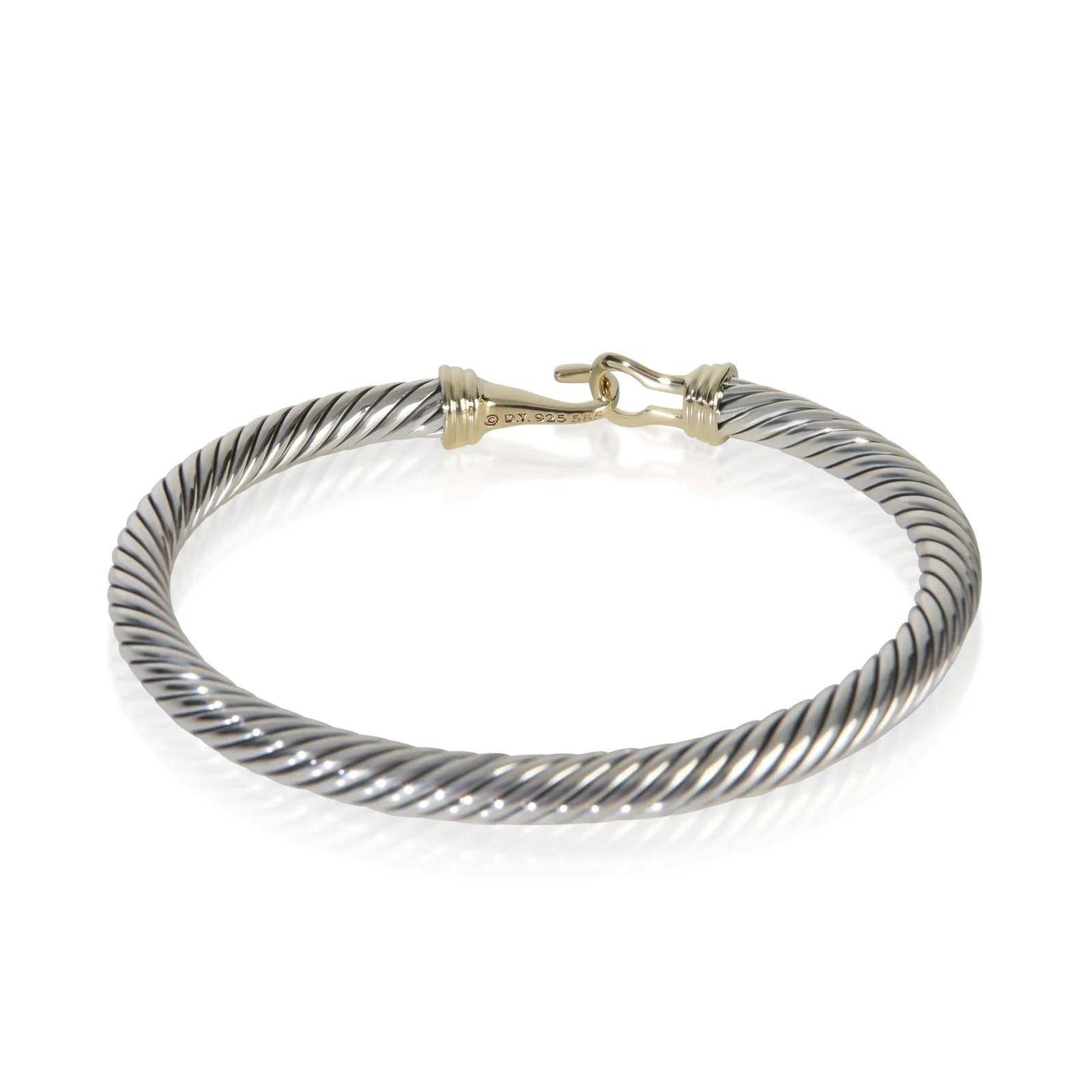 David Yurman Yellow Gold & Cable Buckle 14k 3