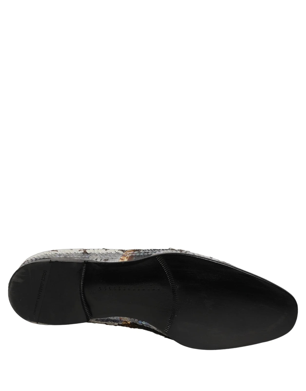 Dolce & Gabbana — Dolce & Gabbana Striped Sequin Embellished — Designer Shoe — resale