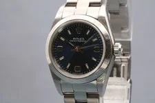 Rolex Oyster Perpetual 76080 Blue Dial 24mm Automatic 2