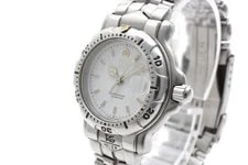 New Battery! [N ] Tag Heuer WH1311 6000 Series White Date Quartz Japan 3
