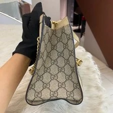 Gucci GG Marmont Mini Chain in White Gold - Classic 3