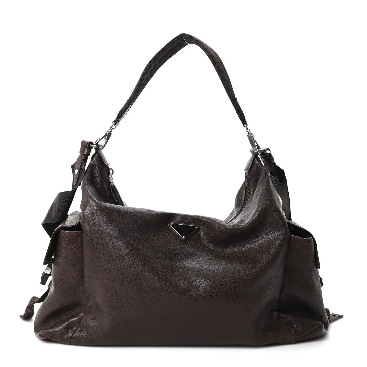 Prada — Bullhide Large Explore — Handbag — resale