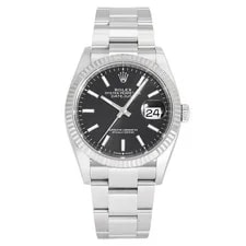 Rolex — Rolex Datejust 126234 Automatic Winding 36mm Bright Black/bar Stainless Steel — Watch — resale