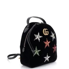 Gucci GG Marmont Backpack Embellished Matelasse Small 2