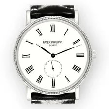 Patek Philippe Calatrava 5116 White Gold White Roman Dial 2