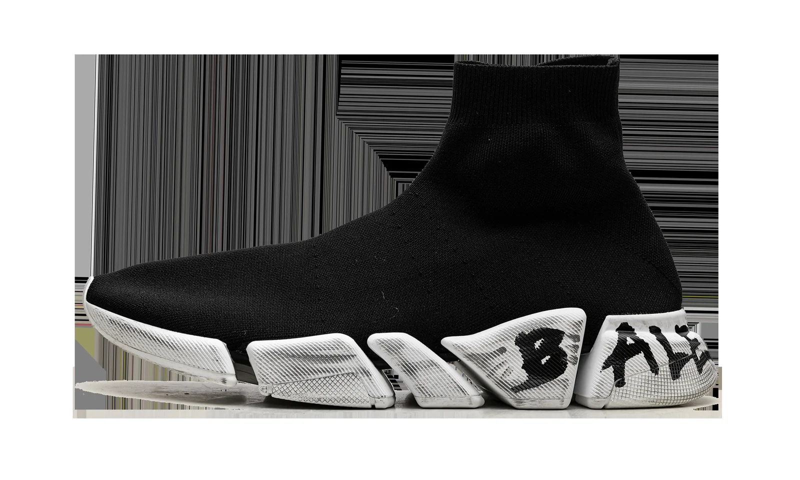 Balenciaga — Speed 2.0 "Worn-Out Graffiti - " 617239 W2DD4 1091 — Sneaker — resale
