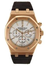 Audemars Piguet — Audemars Piguet Royal Oak Chronograph Rose 41MM White Dial Leather - 26320OR — Watch — resale