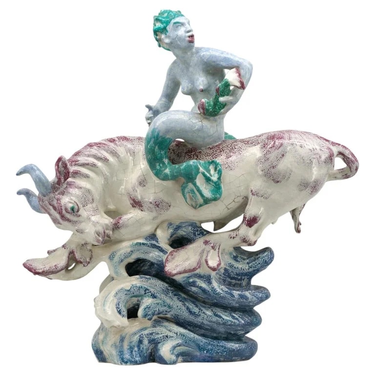 Jean Rene Gauguin — Jean René Gauguin “Havtyren” / 'Sea Bull' Sculpture for Bing & Grøndahl, Denmark — decorative_object — resale