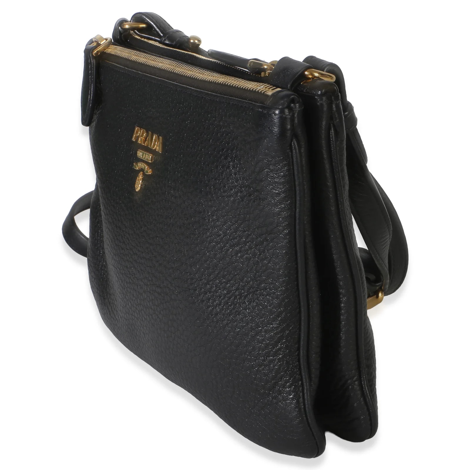 Prada Vitello Phenix Double Zip Crossbody 4