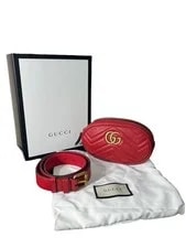 Gucci — Gucci GG Marmont Quilted Body Waist Authentic From Japan — Handbag — resale