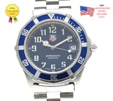Tag Heuer — ▶️[ Exc+5] TAG Heuer Professional 200M WM1113 Quartz 38mm Blue Dial — Watch — resale