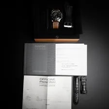 Panerai Luminor 8 Days GMT 44mm PAM00233 Full Set W/ Service Papers and 3 Straps 3