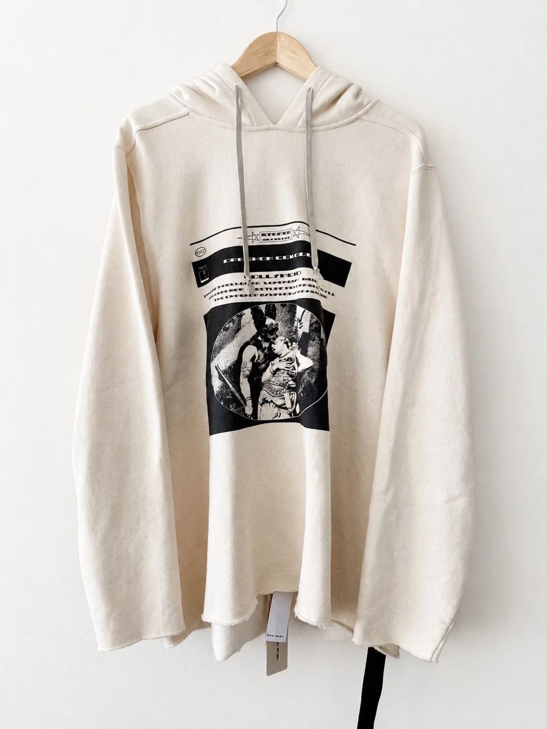 Rick Owens DRKSHDW — Rick Owens Drkshdw "Hollywood" Opera Print Hoodie — streetwear — resale