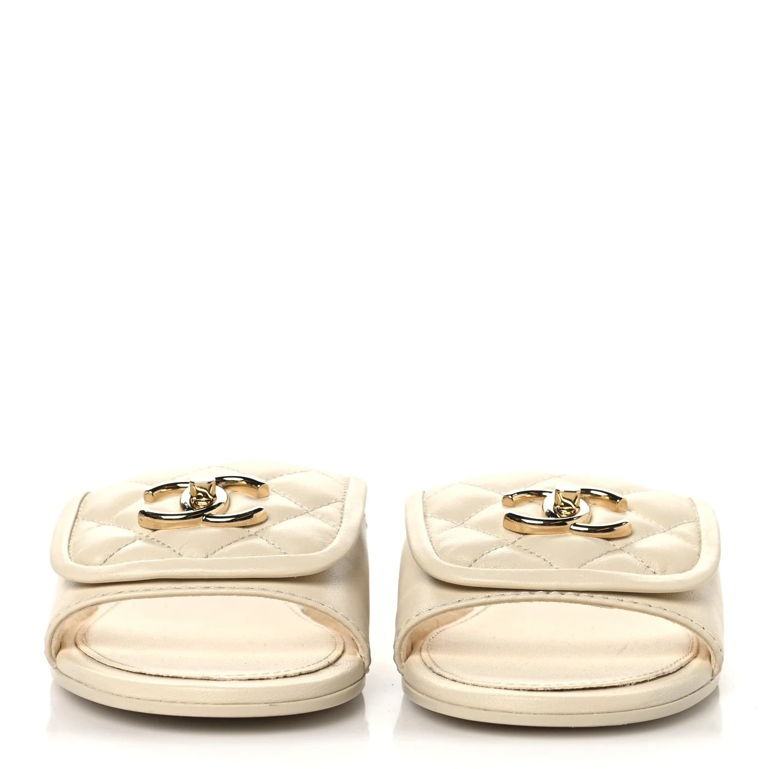 Quilted Turnlock Mules 39 Light 3