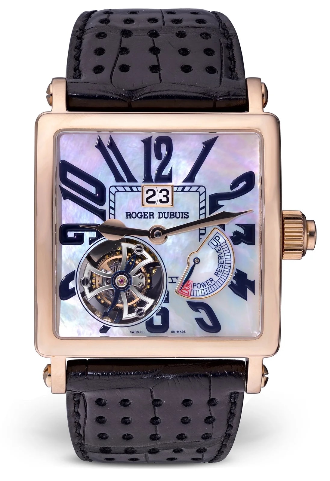 Worldofluxuryus — Roger Dubuis Golden Square Tourbillon 18K Rose Gold — Watch — resale