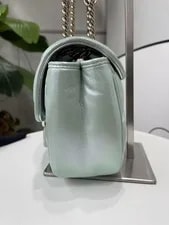 Gucci GG Marmont Mini Metallic Crossbody Metallic ebayAG Auth 3