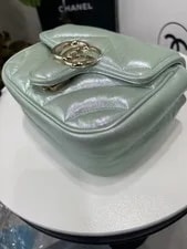 Gucci GG Marmont Mini Metallic Crossbody Metallic ebayAG Auth 4