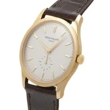 Patek Philippe Calatrava 5196J-001 37mm Yellow Gold Silver #WW5659 2