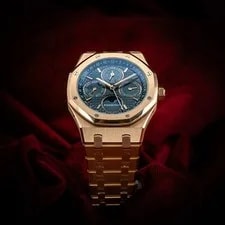 Audemars Piguet Royal Oak Perpetual Calendar Rose Gold Blue 26574OR.OO.1220OR.02 3