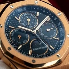 Audemars Piguet Royal Oak Perpetual Calendar Rose Gold Blue 26574OR.OO.1220OR.02 4