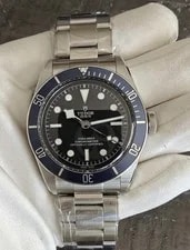 Tudor — Tudor Black Bay 41mm Black Dial Blue Bezel Auto Chronometer 200m Bracelet — Watch — resale