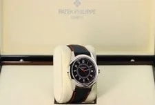 Patek Philippe Calatrava 6007G-010, Black Carbon Motif Dial - 18kt White Gold 2