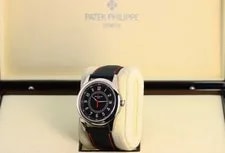 Patek Philippe Calatrava 6007G-010, Black Carbon Motif Dial - 18kt White Gold 3