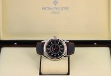 Patek Philippe Calatrava 6007G-010, Black Carbon Motif Dial - 18kt White Gold 4