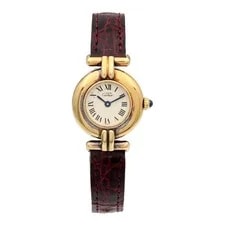 Cartier Must Colisee SM Quartz W1000653 Gold Plated Beige 2