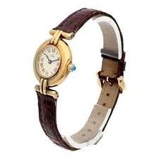 Cartier Must Colisee SM Quartz W1000653 Gold Plated Beige 3
