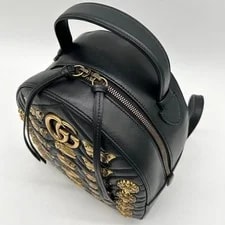 Gucci GG Marmont Backpack Lion Bee Studs 476671 3
