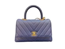 Chanel — Chanel Top Handle Flap Chevron Small — Handbag — resale