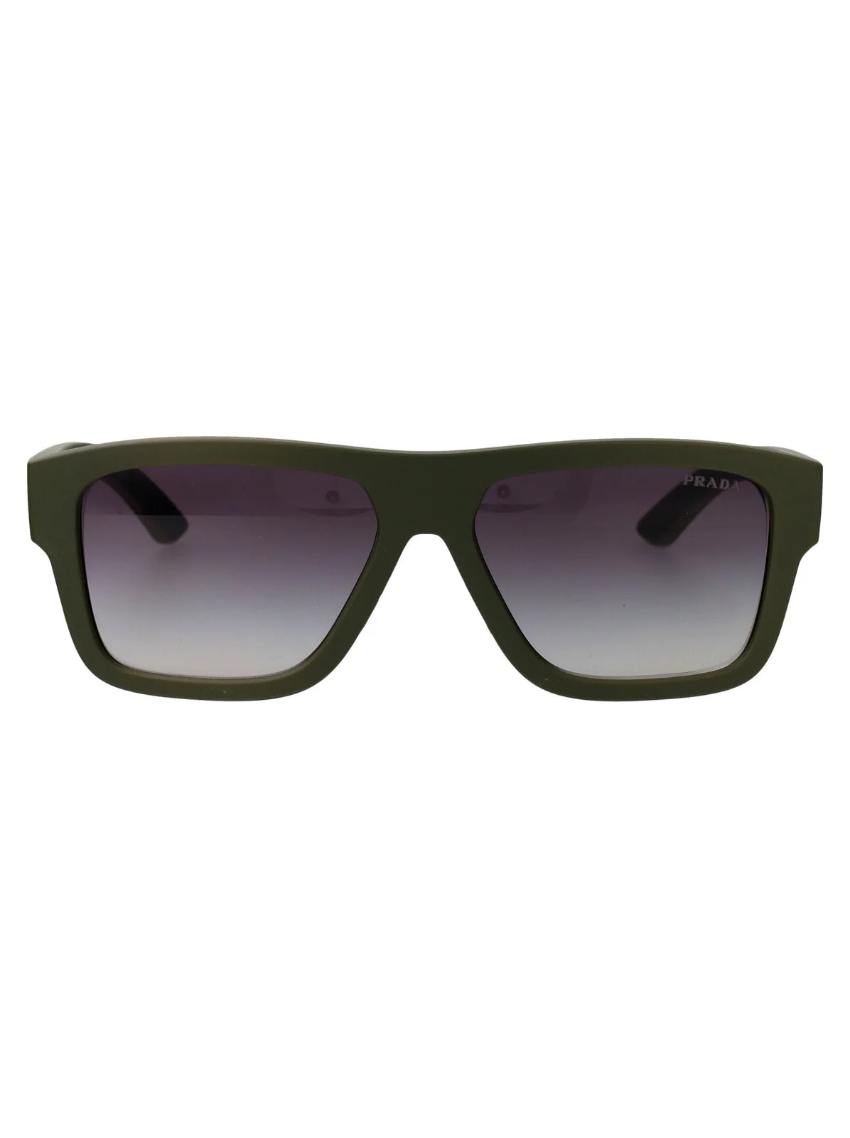 Prada — Prada 0ps Rectangular Matte Sunglasses — Injected — Accessory — resale