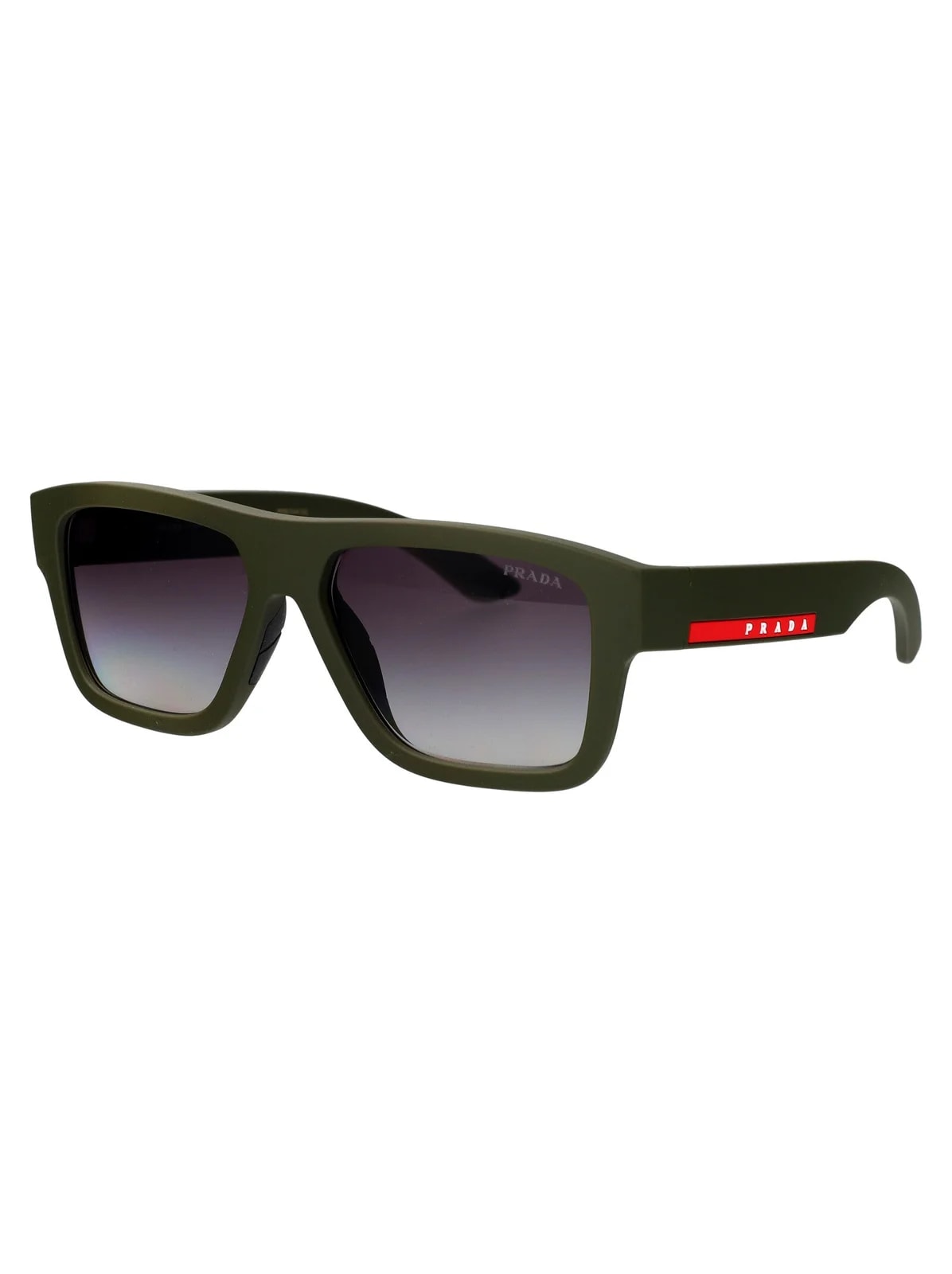 Prada 0ps Rectangular Matte Sunglasses — Injected 2
