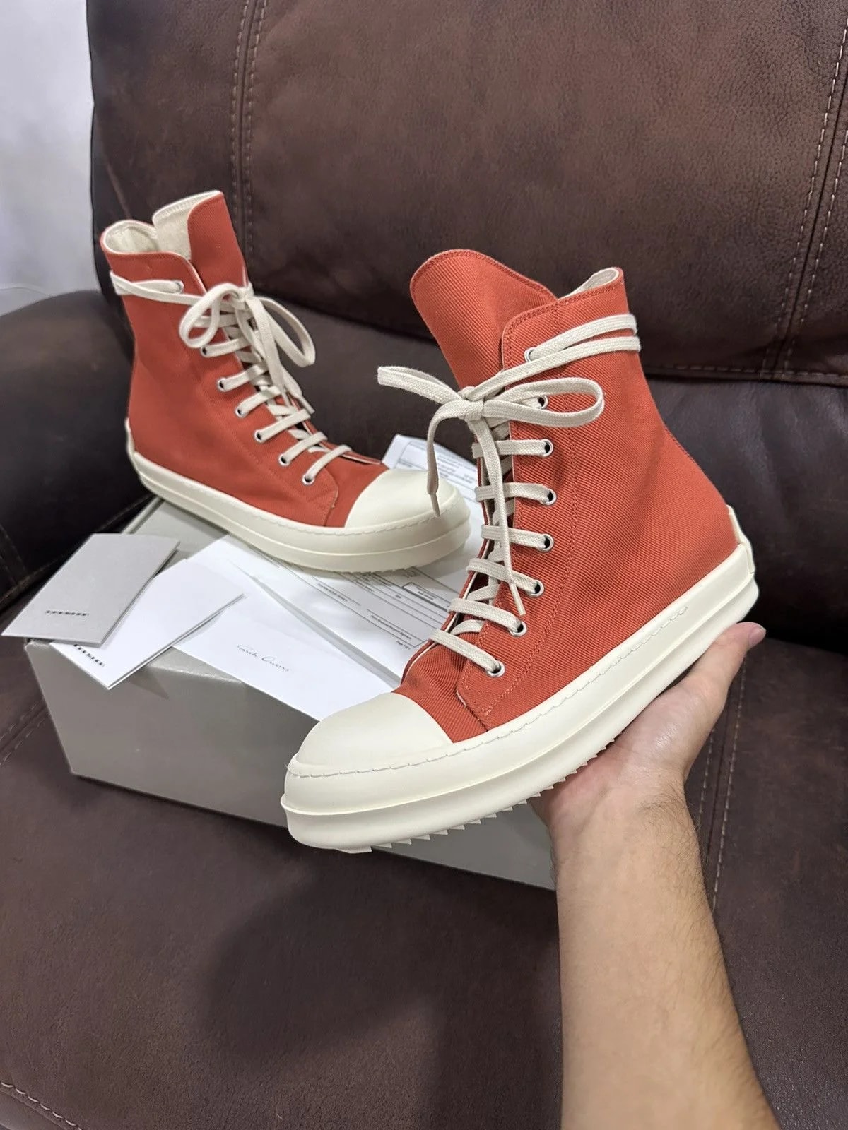 Rick Owens DRKSHDW — Rick Owens Drkshdw Fogachine High Ramone Milk — Sneaker — resale