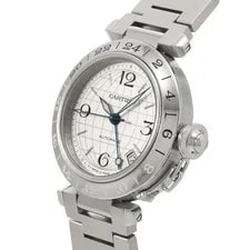 Cartier Pasha C Meridian GMT W31078M7 Silver 740547 2