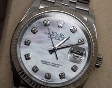 Rolex Datejust 36 126234 MOP Diamond Dial Jubilee Steel Unworn 2020 Box Papers 2
